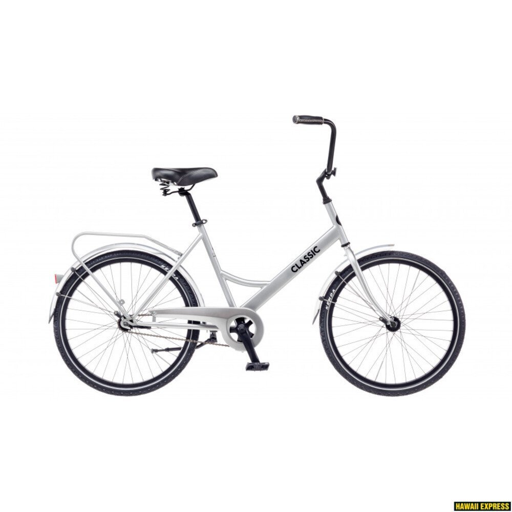 Dviratis CLASSIC FUNK 24 su plieniniu rėmu, kojiniu stabdžiu ir Kenda 24x1.75 padangomis.