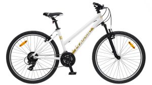 CLASSIC TEAM LADY 26 moteriškas dviratis 26 colių baltas su auksu